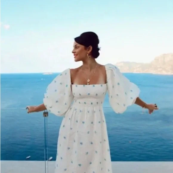 Sleeper ATLANTA LINEN DRESS IN LINUM - TikTok famous- sold out online - Picture 1 of 10